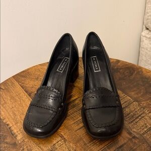 Elegant Black Leather Loafers by Nine West